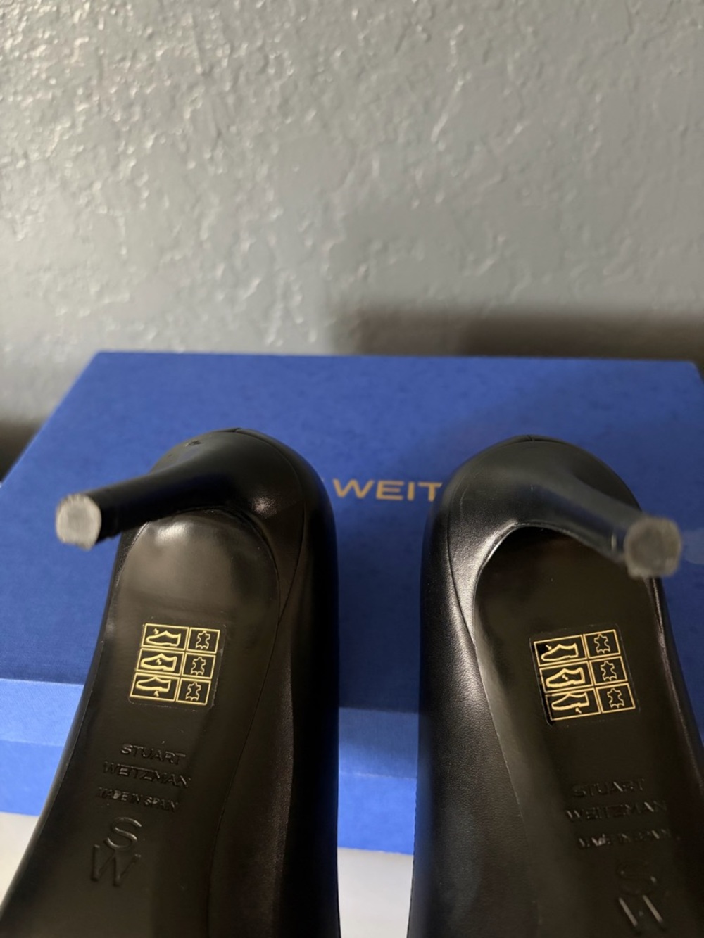 Stuart Weitzman “Power 85”Black Leather Pumps, Sz 7.5B - EUC - Picture 8 of 15